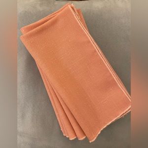 ❌Donated❌Six Dinner Napkins - Peach Color